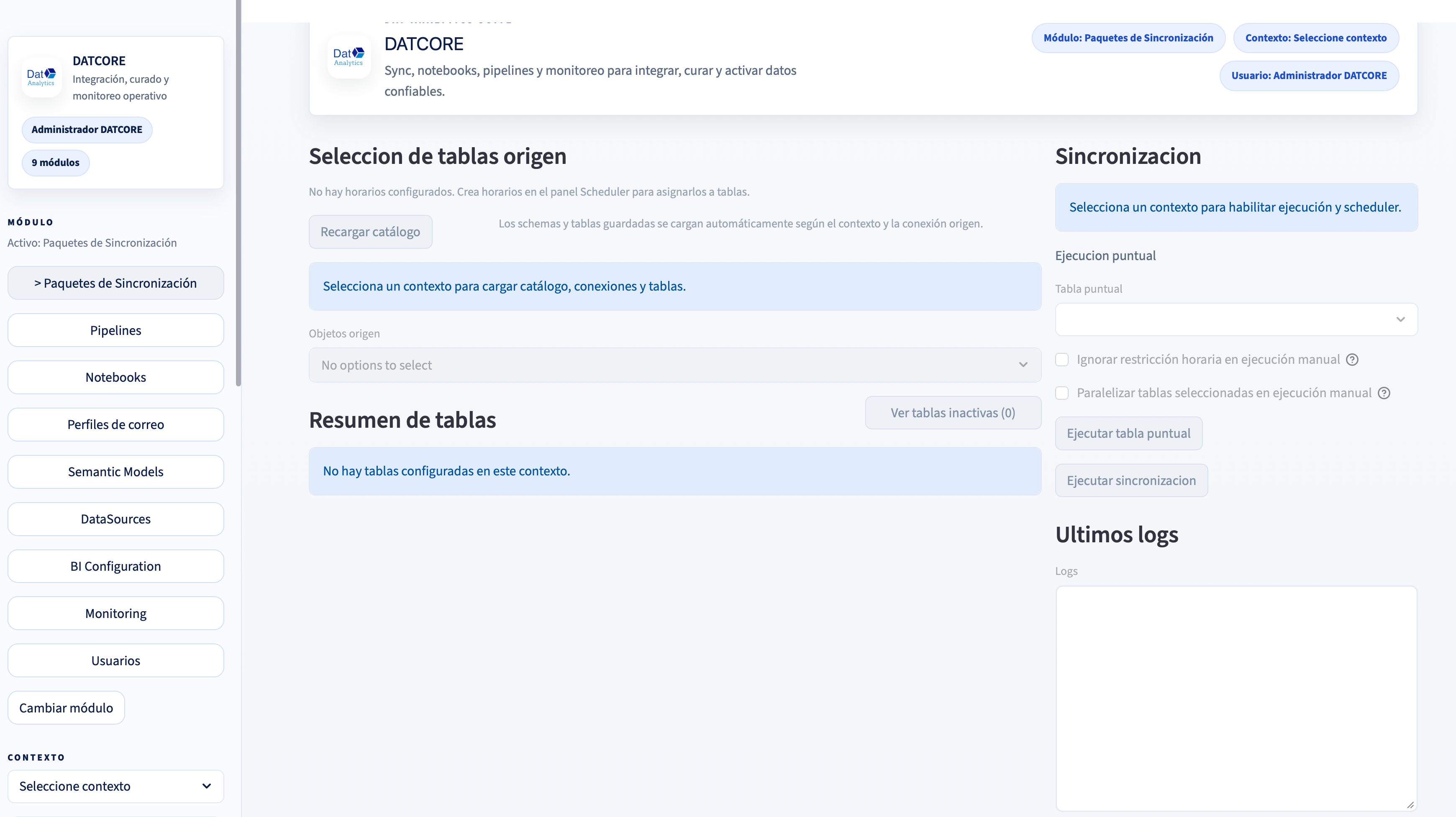 Pipelines de DatCore